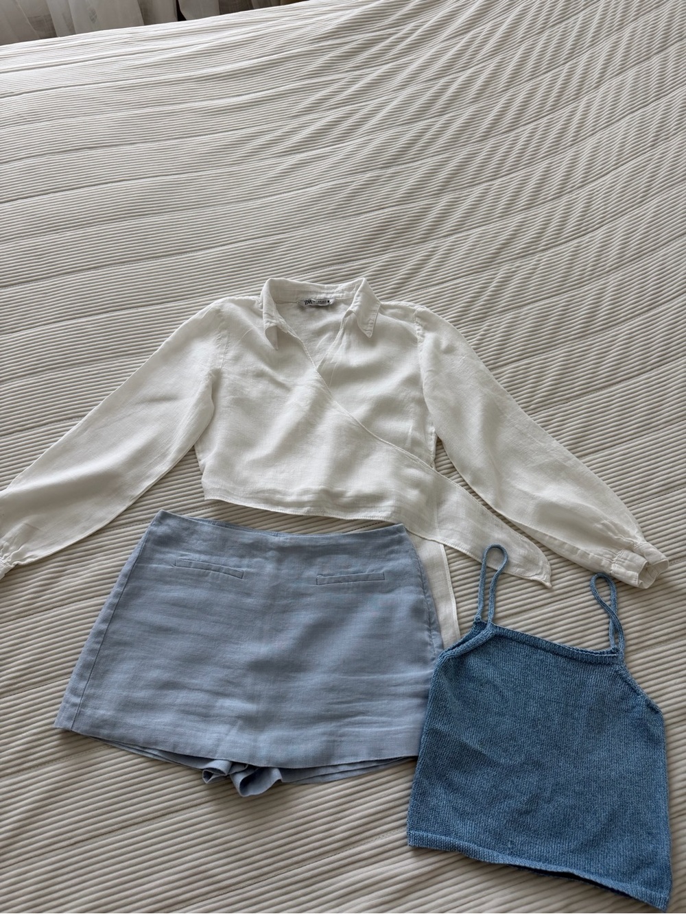 Zara Light Blue Skort